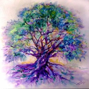 Tree of Life - Purple Rain, by Marcia Baldwin